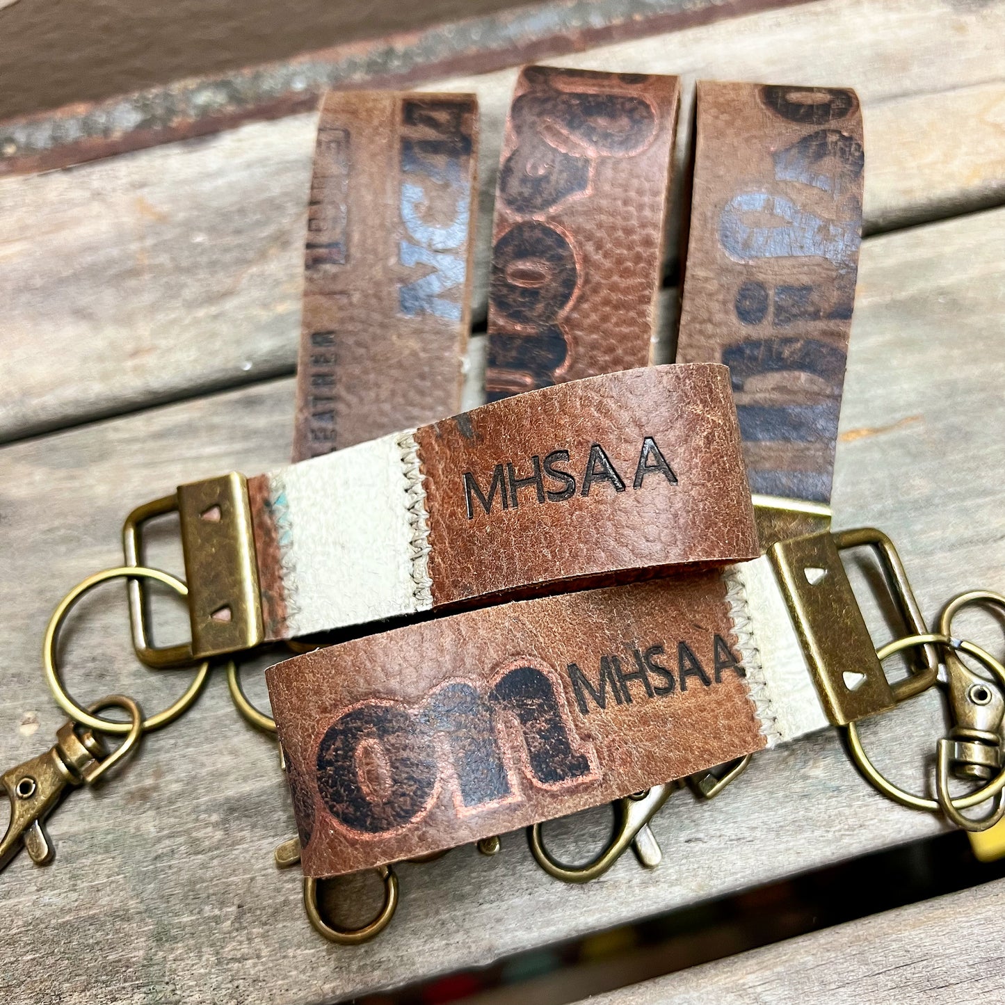 PERSONALIZED FOOTBALL KEY FOB
