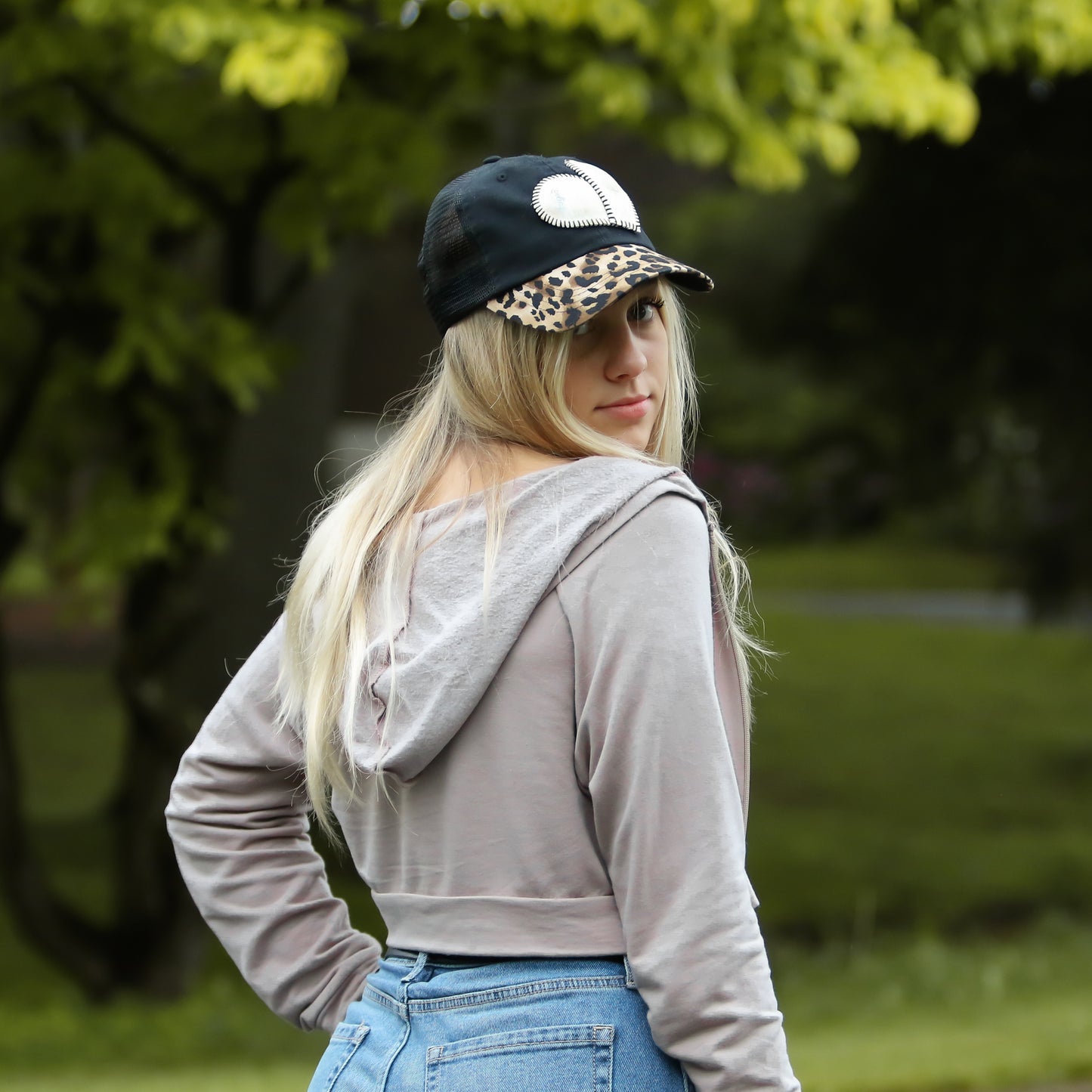 CHEETAH HEART BASEBALL CAP