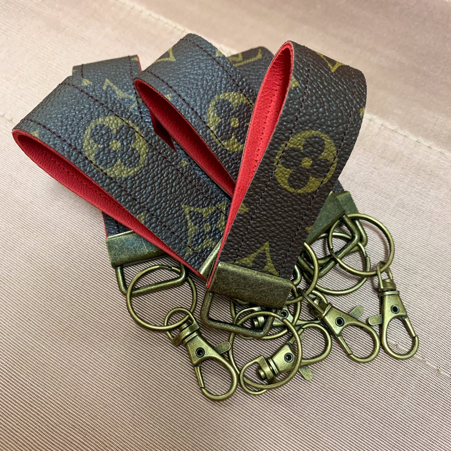 RED LOUIS VUITTON KEY FOB