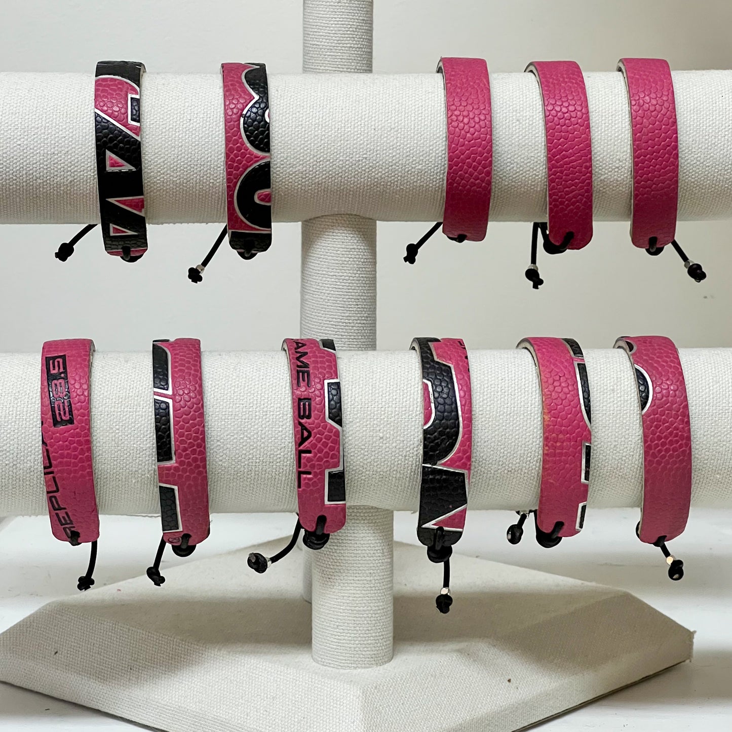 PINK BASKETBALL BRACELET