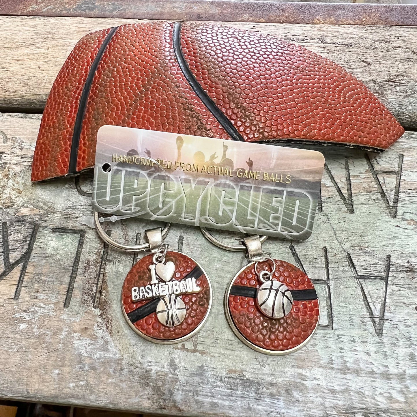 BASKETBALL CHARM KEY RING