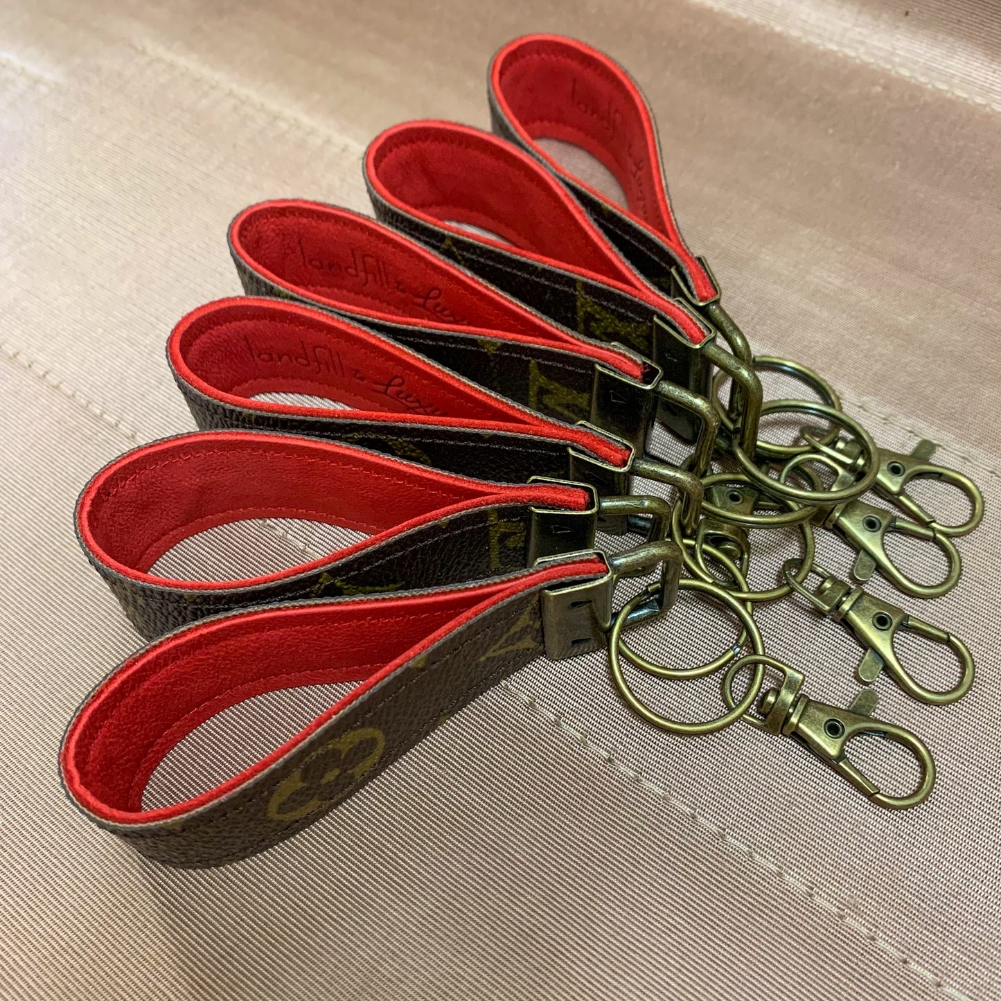 RED LOUIS VUITTON KEY FOB