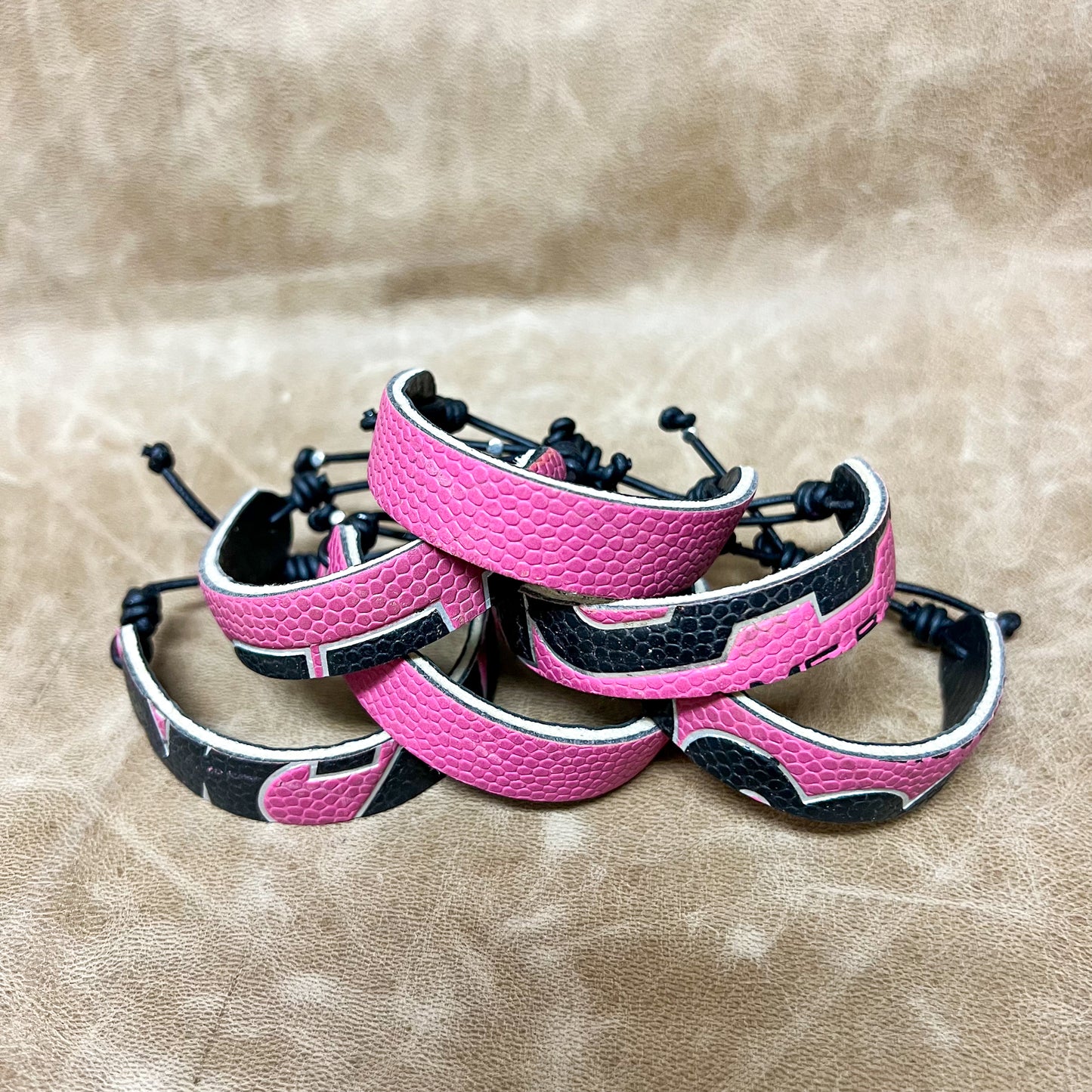 PINK BASKETBALL BRACELET