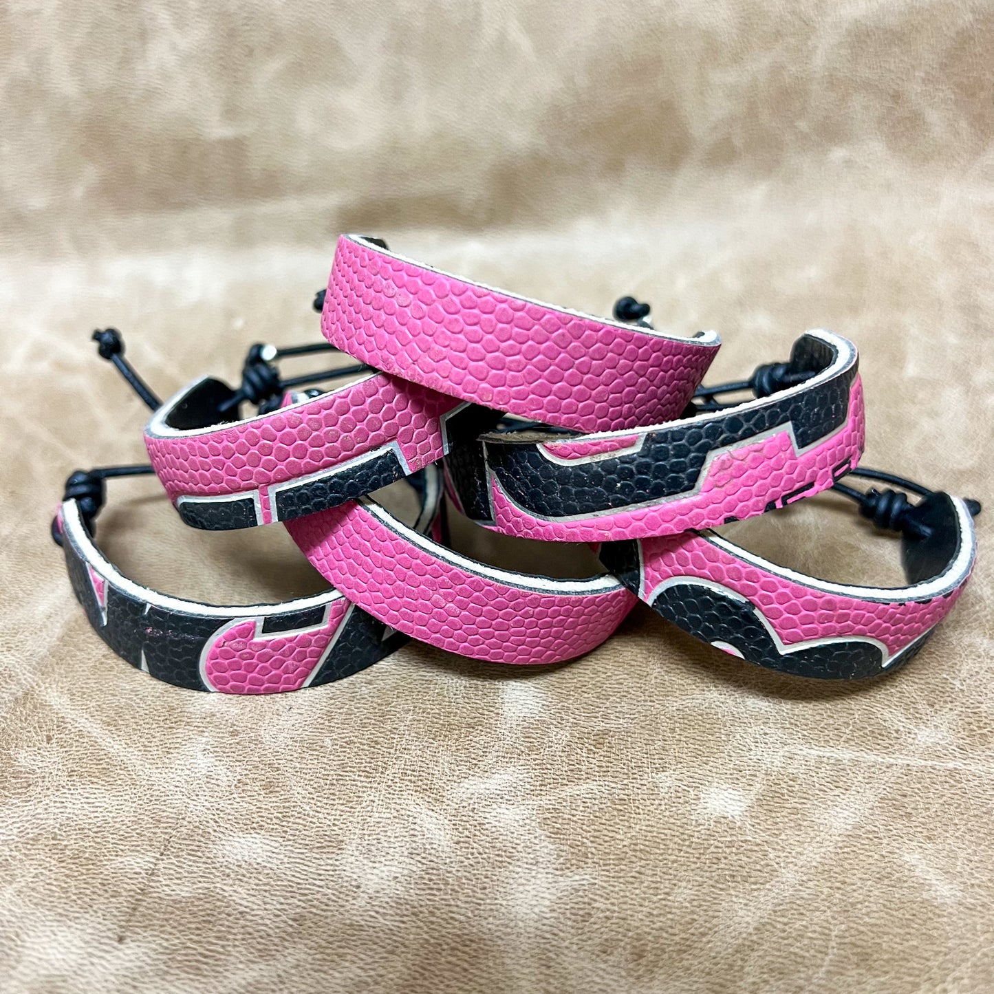 PINK BASKETBALL BRACELET
