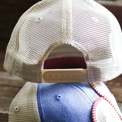 NAVY HEART BASEBALL HAT