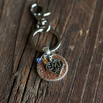 EMT FOOTBALL KEYCHAIN