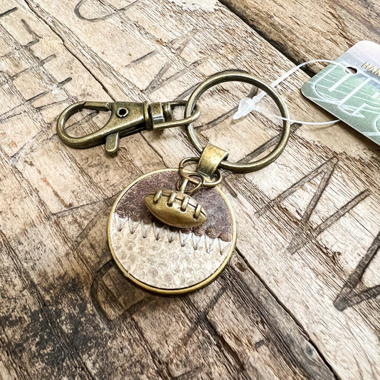 3D FOOTBALL CHARM KEYCHAIN