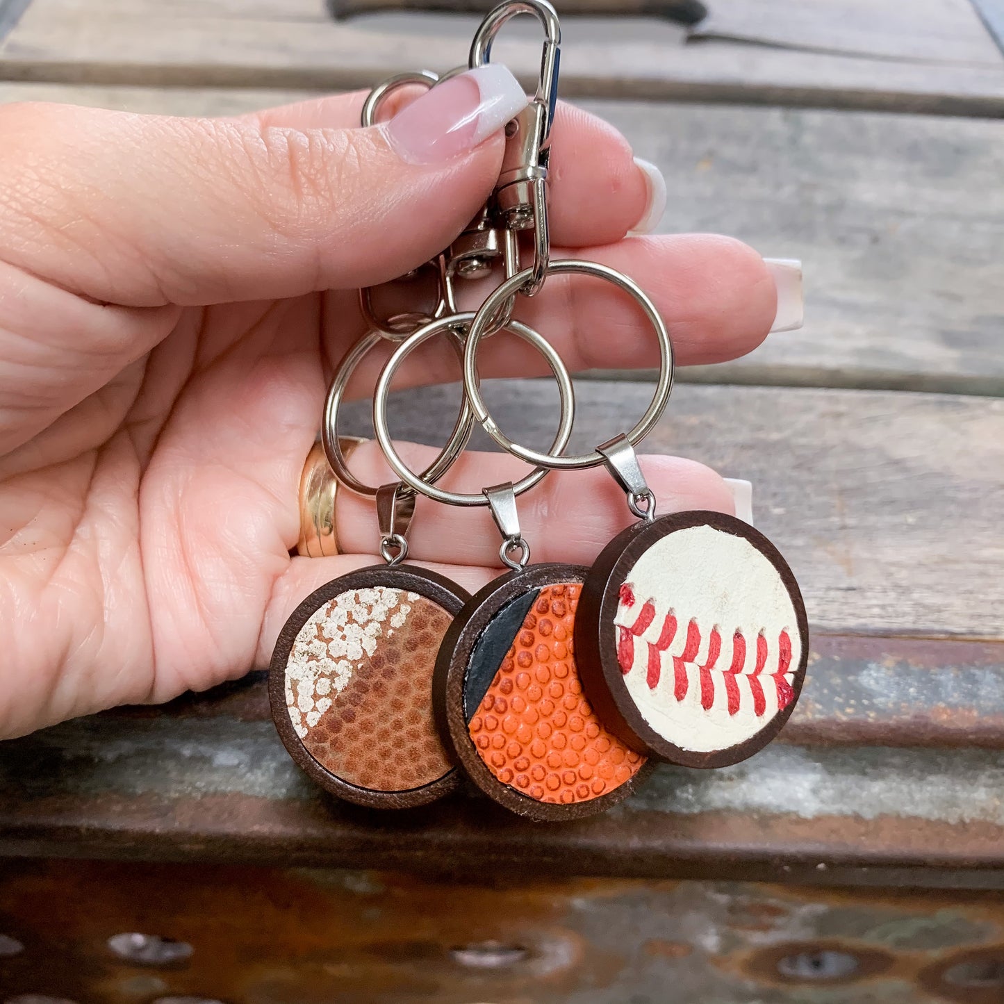 BASEBALL KEY RING