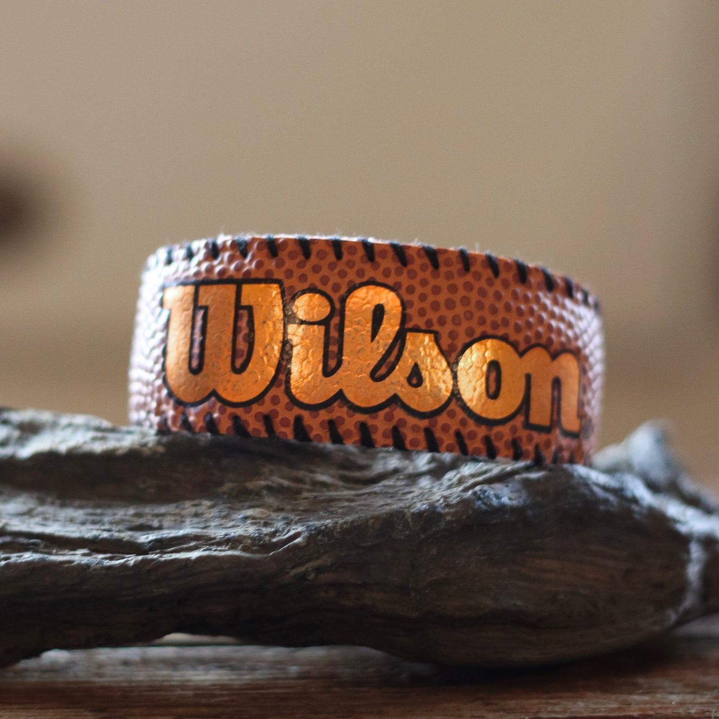 WILSON LEATHER FOOTBALL CUFF