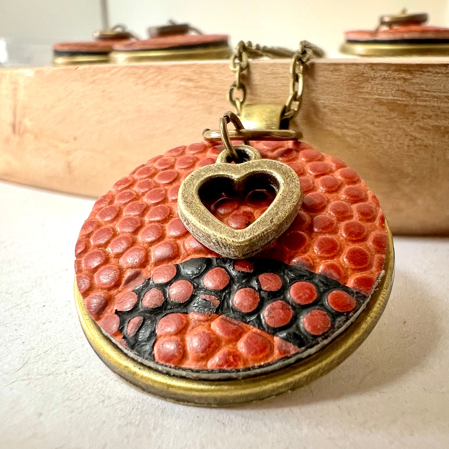 BASKETBALL HEART CHARM NECKLACE