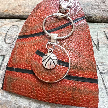 BASKETBALL CHARM KEY RING