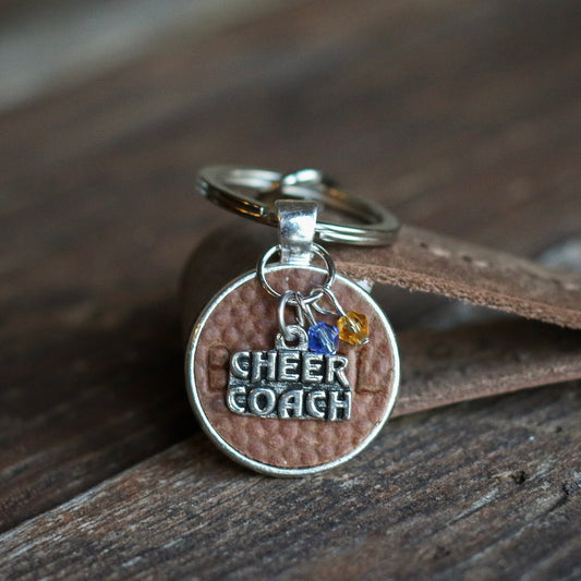 CHEER COACH FOOTBALL KEYCHAIN