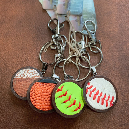 SOFTBALL KEY RING