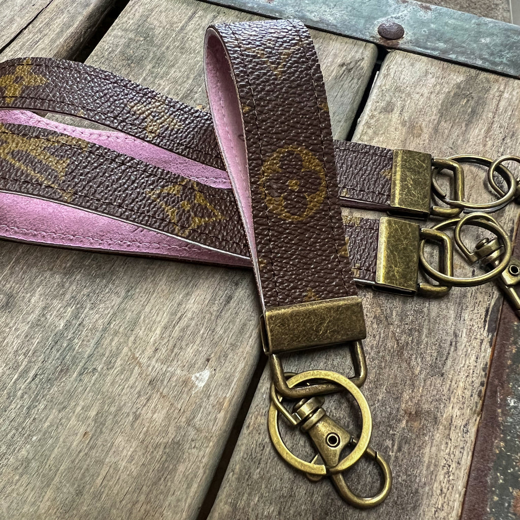 Repurposed Louis Vuitton Quatrefoil LV MINIMALIST KEYCHAIN