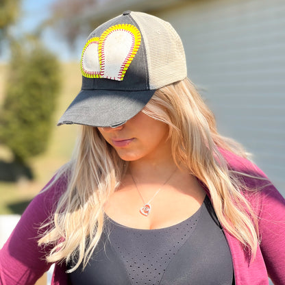 DUO HEART BASEBALL CAP