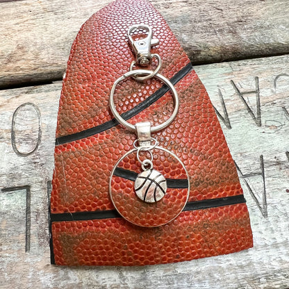 BASKETBALL CHARM KEY RING